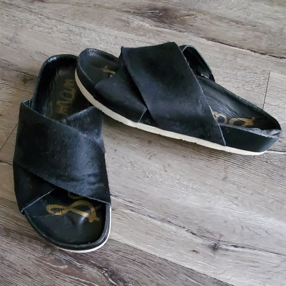 Sam Edelman Adora Black Slides Sandals